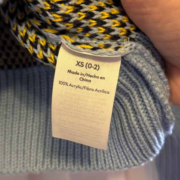 NWT Stranger Things Season 5 Erica Scottie Dog Sweater XS Blue No Boundaries - Picture 6 of 11